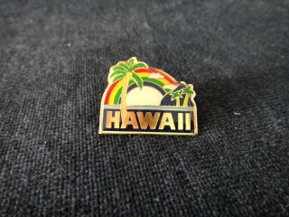 Vintage Pin Hawaii Rainbow Lapel Hat Tie Pin