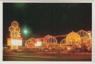 Westward Ho Hotel & Casino At Night,  Las Vegas,  Nevada,  4 " X 6 " 1980s Postcard