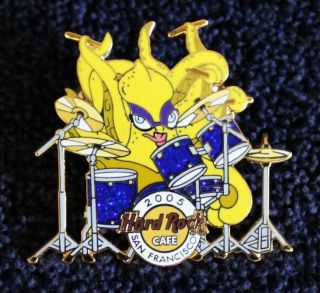 Hard Rock Cafe Pin - Limited Edition 300 - San Francisco 2005 Octopus Drummer