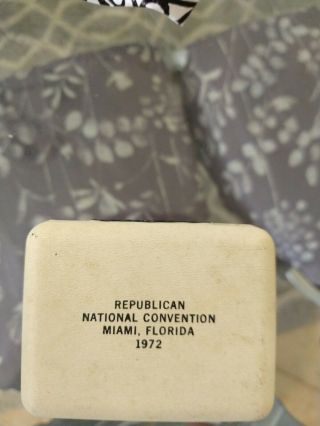 1972 Republican National Convention Host Committee Gift Box Richard Nixon