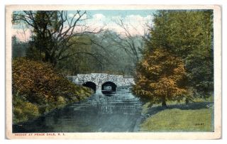 Early 1900s Bridge At Peace Dale,  Ri Postcard