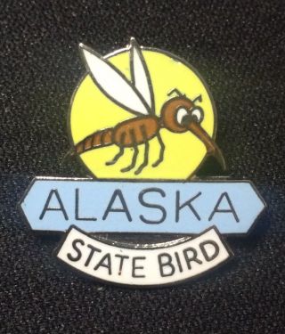 Alaska State Bird Lapel Hat Pin Hornet Wasp