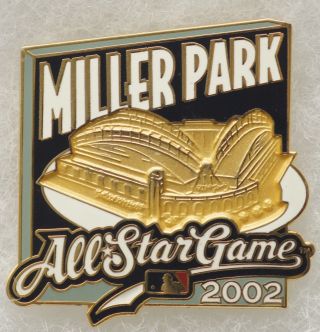 Milwaukee Brewers Baseball Miller Park All Star Game Mlb 2002 Lapel Pin A0766