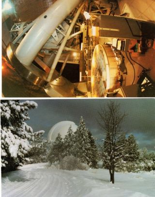 2 Postcards Palomar Observatory San Diego County California