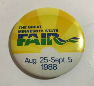 1988 The Great Minnesota State Fair Pinback Button