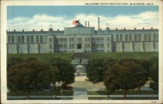 Mcalester Ok State Penitentiary Prison Postcard