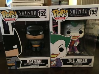 Funko Pop Heroes - Batman: Tas Batman (152) & The Joker (155) Set