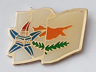Cyprus At The 1992 Winter Olympics Games Albertvill France Lapel Pin Badge