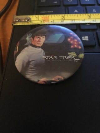 Vtg Pin Button - Star Trek The Motion Picture: Spock (design 2)