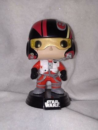 Funko Pop Star Wars The Force Awakens Poe Dameron With Helmet No Packaging