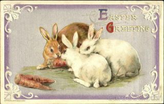 Easter Greeting Winsch Antique Postcard John Winsch Vintage Post Card