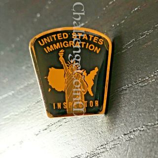 A4 U.  S.  United States Immigration Inspector Lapel Pin