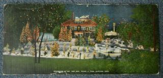 1941 Clinton,  Iowa Christmas Postcard - Frank Iten Home