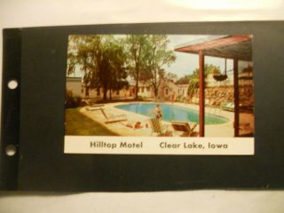 Clear Lake,  Ia. ,  Iowa Hilltop Motel Post Card