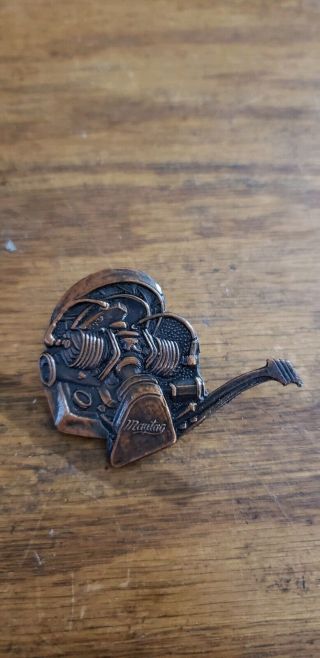 Rare Maytag Hit And Miss Bronze Lapel Tractor Pin