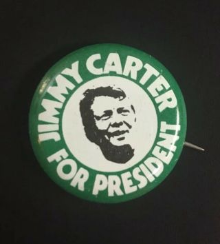 1976 Jimmy Carter For President Campaign Button Pinback