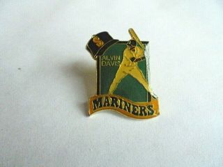 Vintage Seattle Mariners Baseball Team Alvin Davis Pin