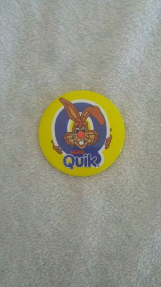 2 1/4 " Nestle Quik Quick Pin Button Pinback Rabbit