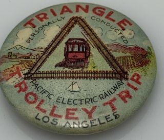 Triangle Trolley Trap L.  A.  Badge & Mfg Co.