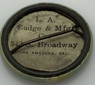 Triangle Trolley Trap L.  A.  Badge & Mfg Co. 2