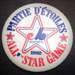 Vintage Mlb Montreal Expos 1982 All - Star Game -
