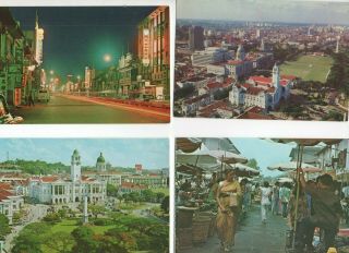 47 Postcards: Singapore Vintage & Modern