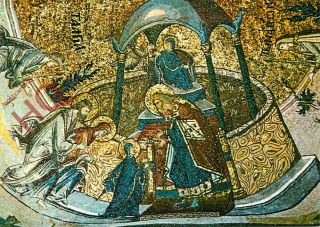 Picture Postcard::istanbul,  Kariye Museum,  Virgin Mary Mosaic