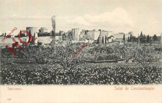 Picture Postcard Salut De Constantinople,  Sept - Tours,  Istanbul