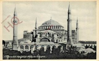 Picture Postcard::istanbul,  Aya Sofya,  Mosquee St.  Sophie