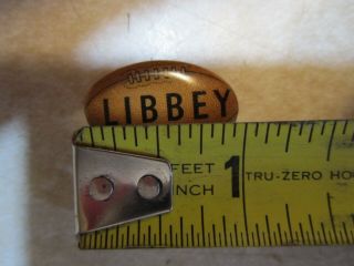 Vintage Libbey Football Lapel Pin Pinback Whitehead & Hoag Co KK174 3