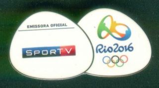 Rio 2016.  Olympic Games.  Media Pin.  Sportv
