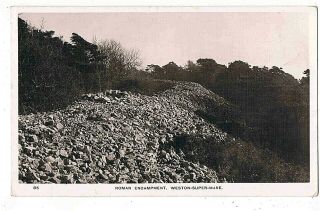 Somerset - R/p - A Roman Encampment,  Weston - - Mare,  1912