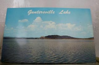 Alabama Al Guntersville Lake Houston Bridge Postcard Old Vintage Card View Post