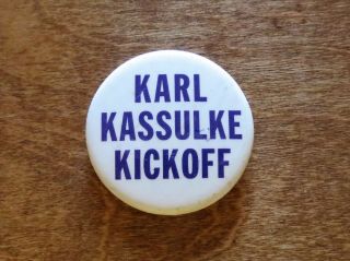 1970s Minnesota Viking Football Player Safety Karl Kassulke Pinback Button Mn