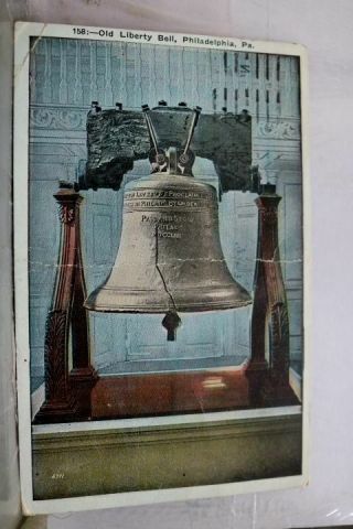 Pennsylvania Pa Liberty Bell Philadelphia Postcard Old Vintage Card View Post Pc