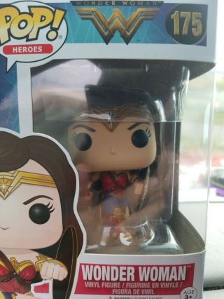 Funko Pop Wonder Woman W/ Shield 175 Figure Dc Walmart Exclusive