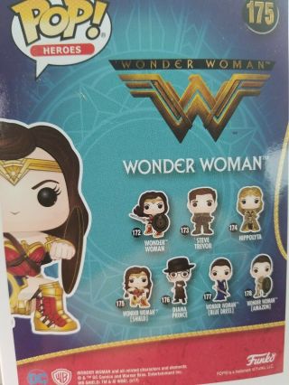 Funko POP Wonder Woman w/ Shield 175 Figure DC WALMART EXCLUSIVE 3