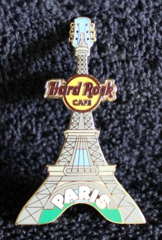 Hard Rock Cafe Pin - Paris - Eiffel Tower Guitar - France