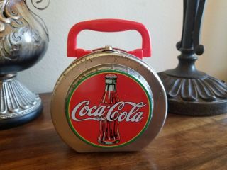Coca Cola Coke Small Tin Metal Lunch Box Retro Nostalgia