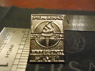 Authentic 2013 2014 Usa Special Olympics Silver Pin Winners Circle In Jersey