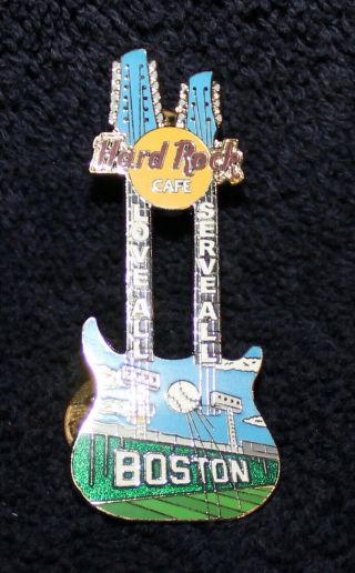 Hard Rock Cafe Pin - Boston Baseball Guitar - Red Sox Fenway Park