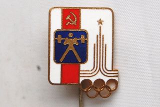 Russian Ussr Olympic Games Moscow 1980 Badge Pin Grade No 23
