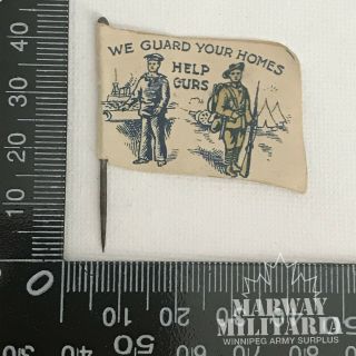Ww1 British Sailors & Soldiers Home,  We Guard Your Homes Paper Tag (16962)