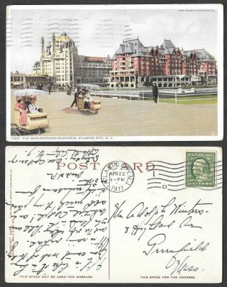 1911 Jersey Postcard - Atlantic City - Marlborough - Blenheim Hotel,  Phostint