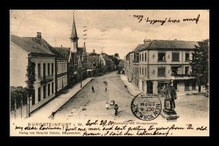 Dr Jim Stamps Street View Burgsteinfurt Germany Cancel On Front Postcard