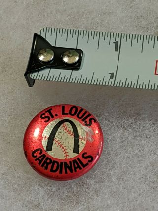 1986 St Louis Cardinals Arch Mlb Baseball Crane Button Pin Back Vtg