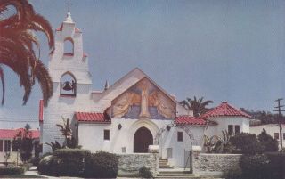 (u) La Jolla,  Ca - Mary Star Of The Sea Catholic Church - Exterior And Grounds