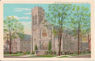 Methodist Episcopal Church La Porte In Postcard