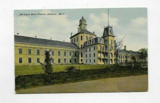 1911 Postcard Michigan State Prison Jackson Mi R1313