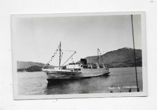 Rppc Photo Postcard Ss Chilcotin Union Steamship Co British Columbia Canada R922
